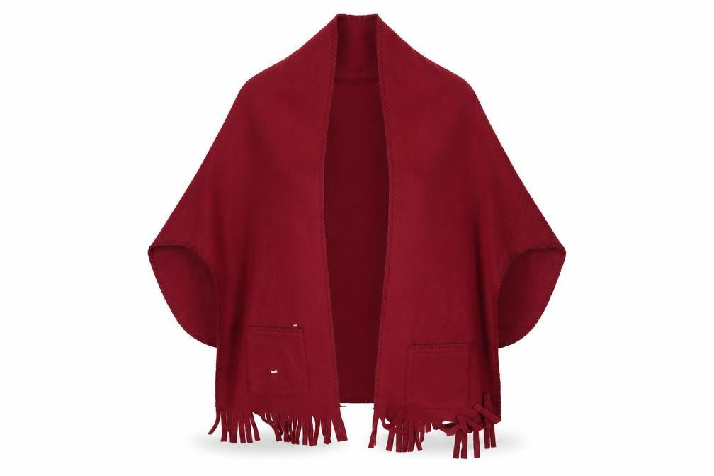 Preworn Womens Red   Cape Jumper One Size