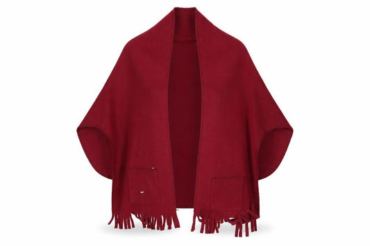 Preworn Womens Red   Cape Jumper One Size