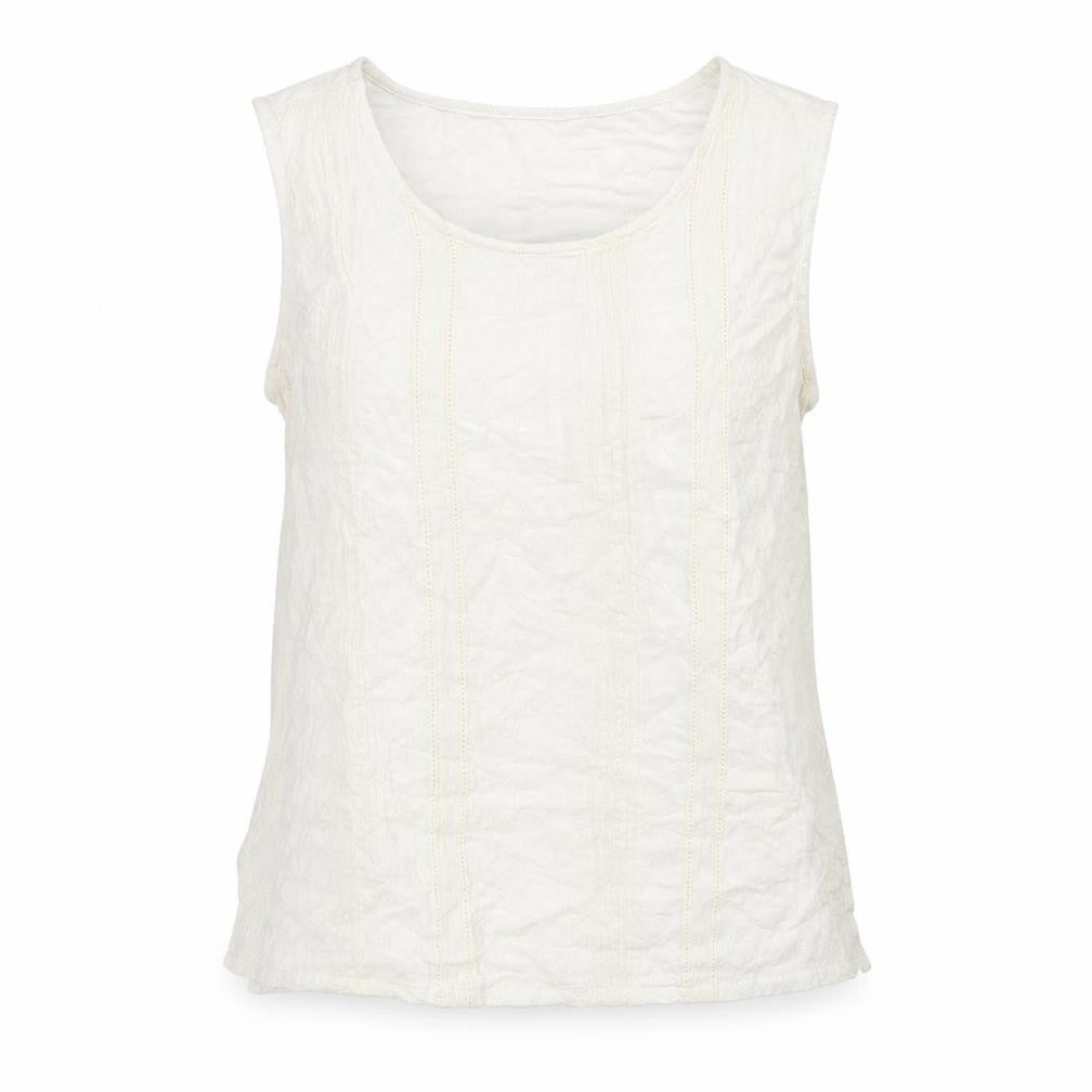 Preworn Womens White   Basic Blouse One Size