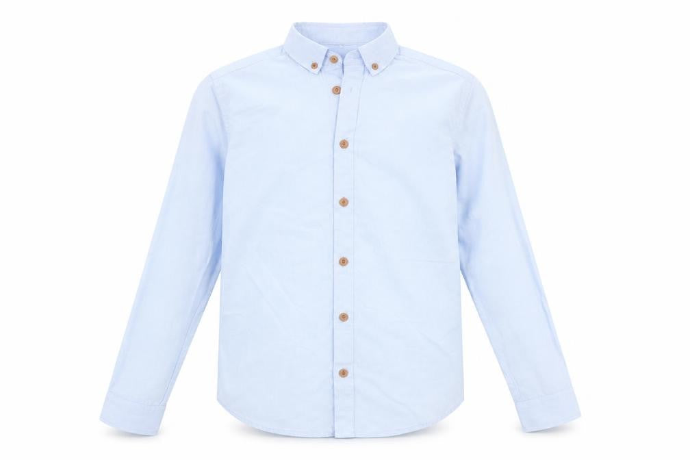 Autograph Boys Blue Striped  Basic Button-Up Size 11 Years