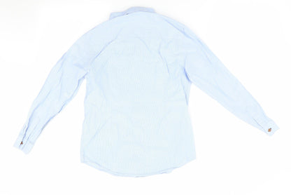 Autograph Boys Blue Striped  Basic Button-Up Size 11 Years