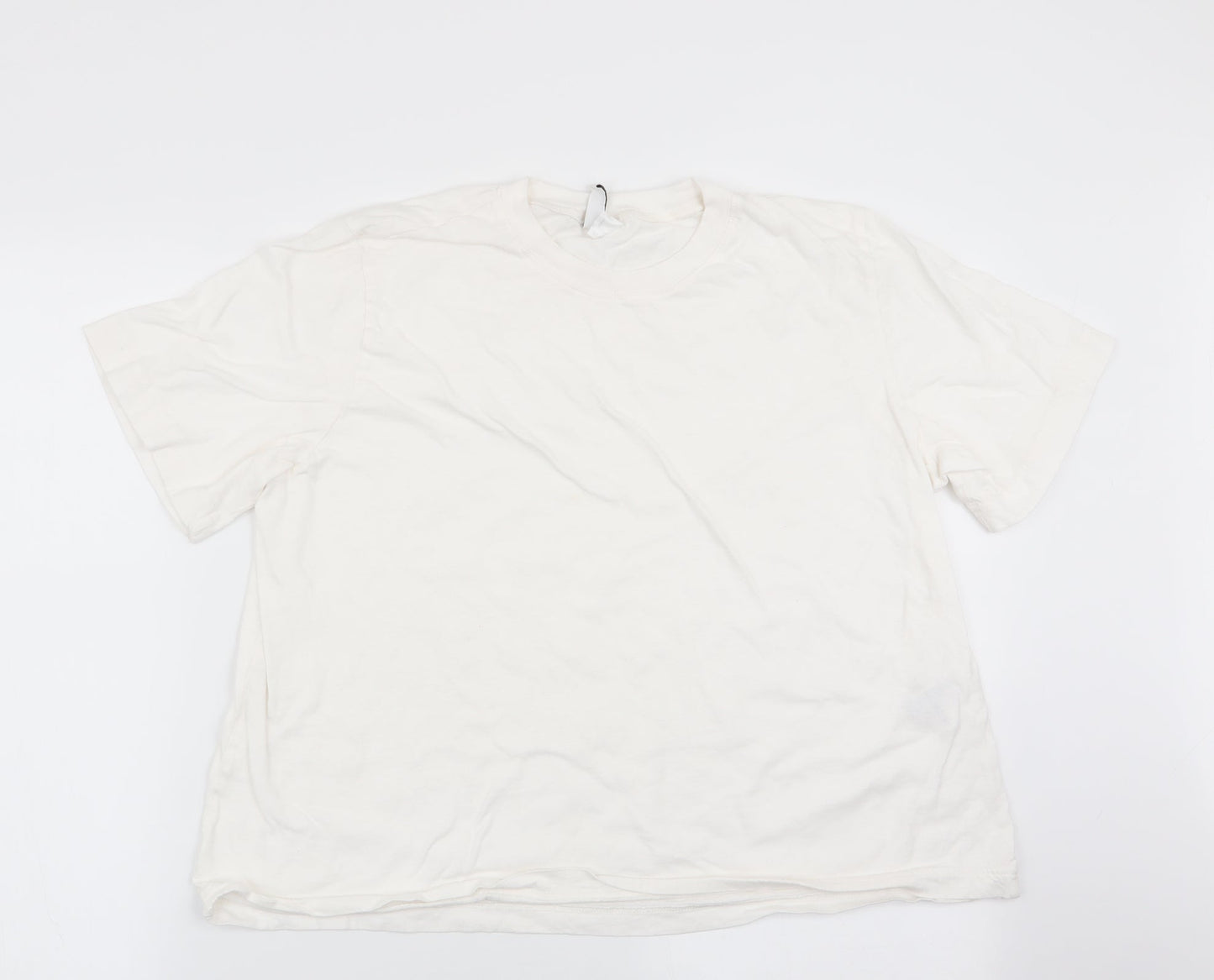 Divided Womens White   Basic T-Shirt Size L