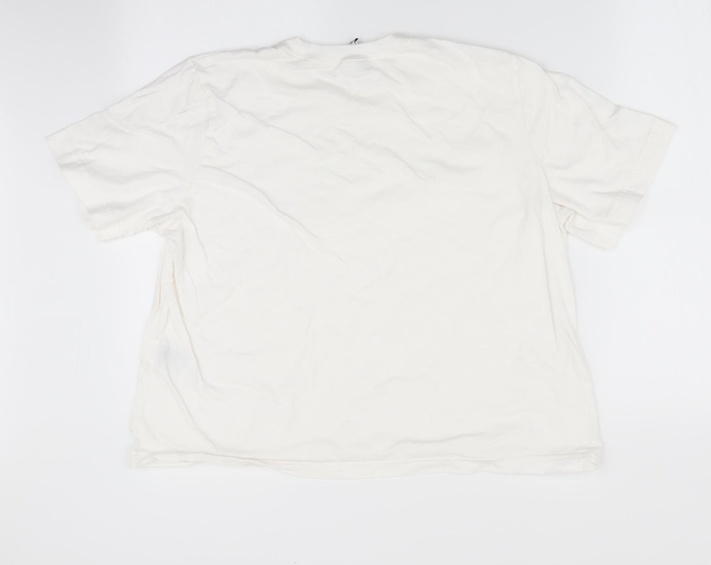 Divided Womens White   Basic T-Shirt Size L