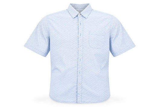 ACW 85 Mens Blue Striped   Button-Up Size M