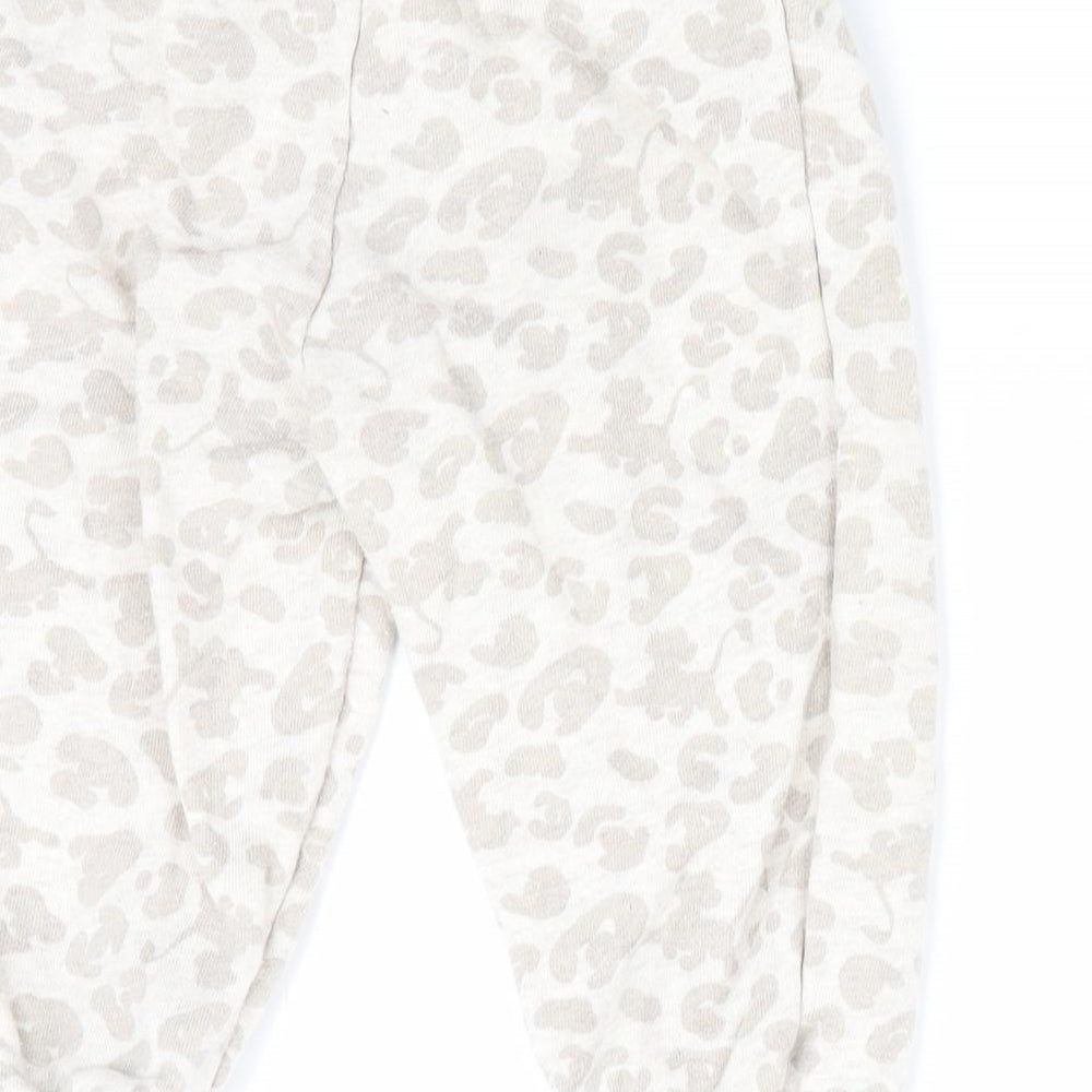 Lion King at George Baby Ivory Animal Print  Jogger Trousers Size 12-18 Months