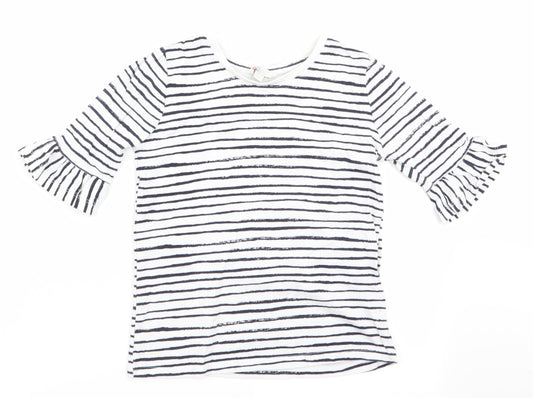 The Kids Division Girls Blue Striped  Tunic T-Shirt Size 7-8 Years