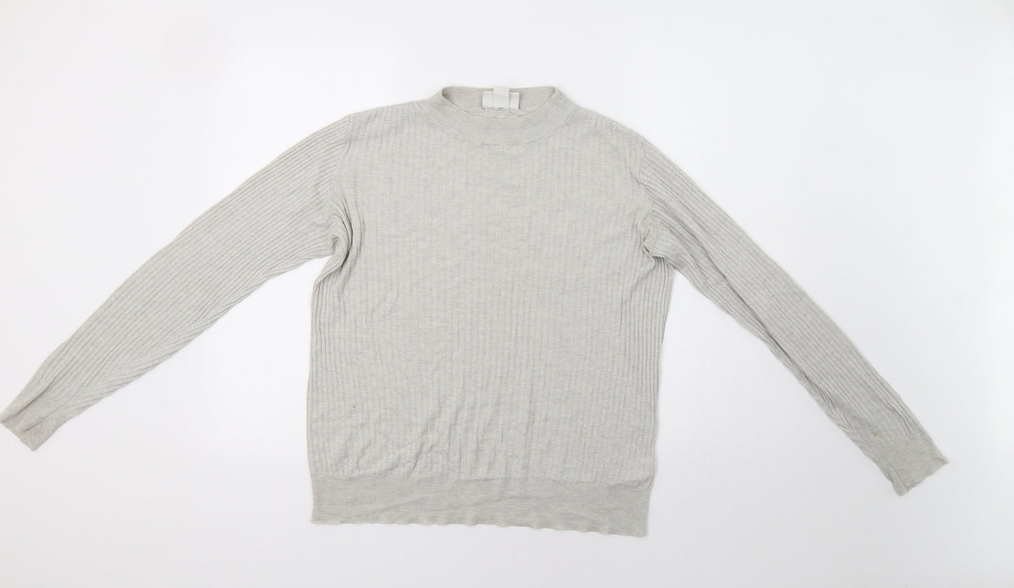 Monki Womens Grey   Pullover Jumper Size L
