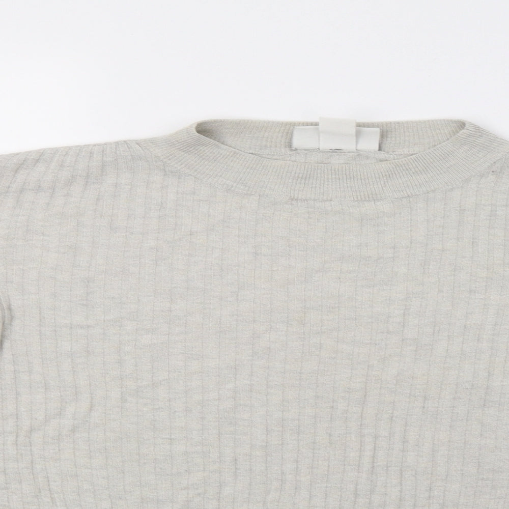 Monki Womens Grey   Pullover Jumper Size L