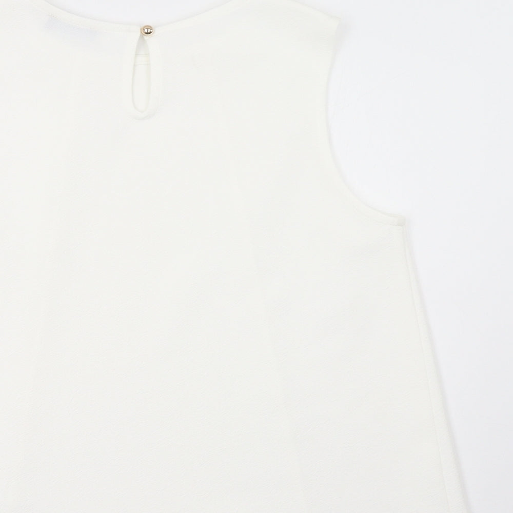 Papaya Womens White   Basic Tank Size 12
