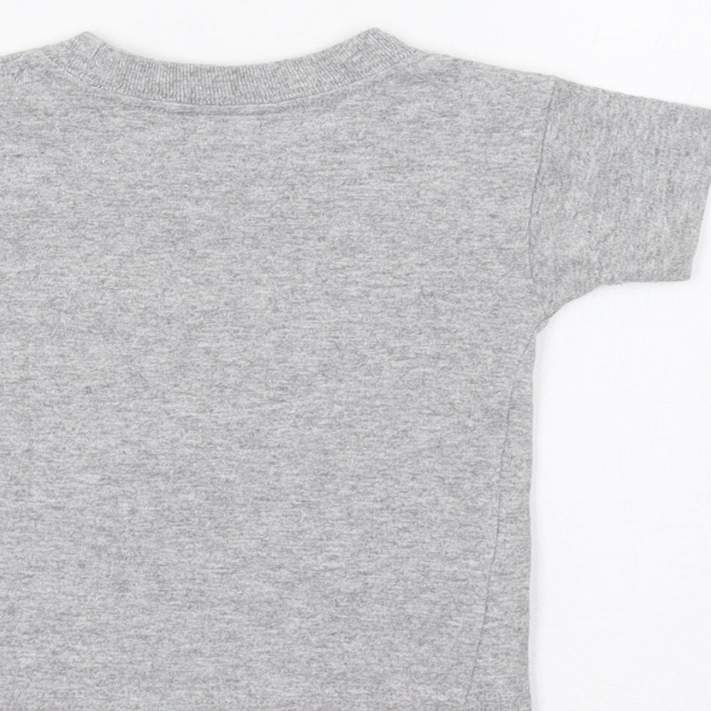 Space Needle Baby Grey   Basic T-Shirt Size 12 Months  - Rocket