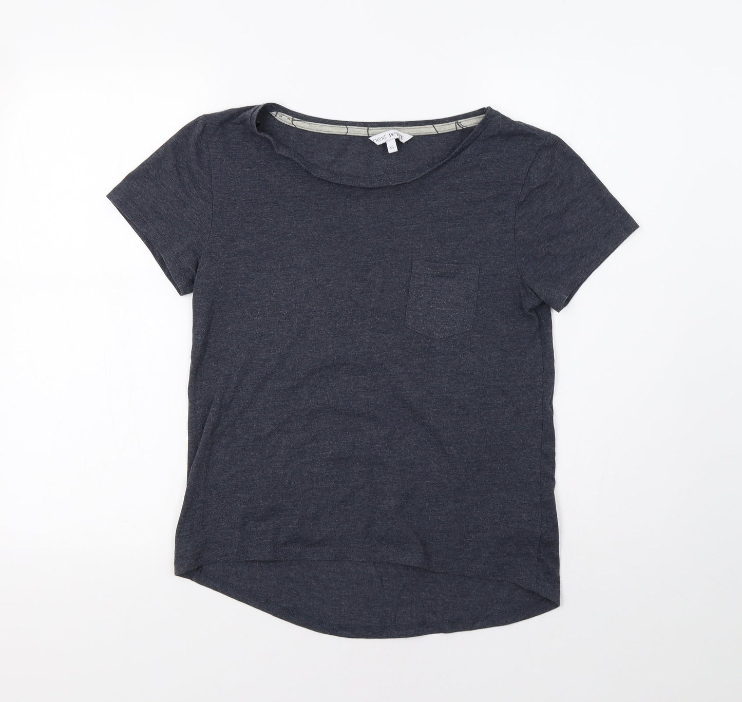 NEXT Womens Grey   Basic T-Shirt Size XS  - Pocket