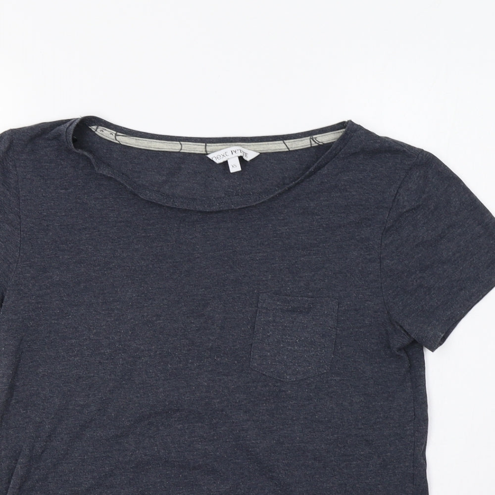 NEXT Womens Grey   Basic T-Shirt Size XS  - Pocket