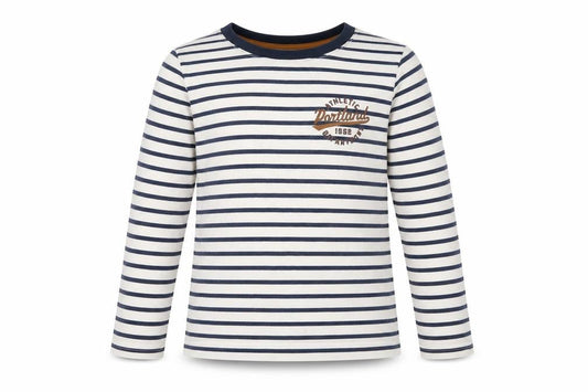 H&M Girls White Striped  Basic T-Shirt Size 5-6 Years