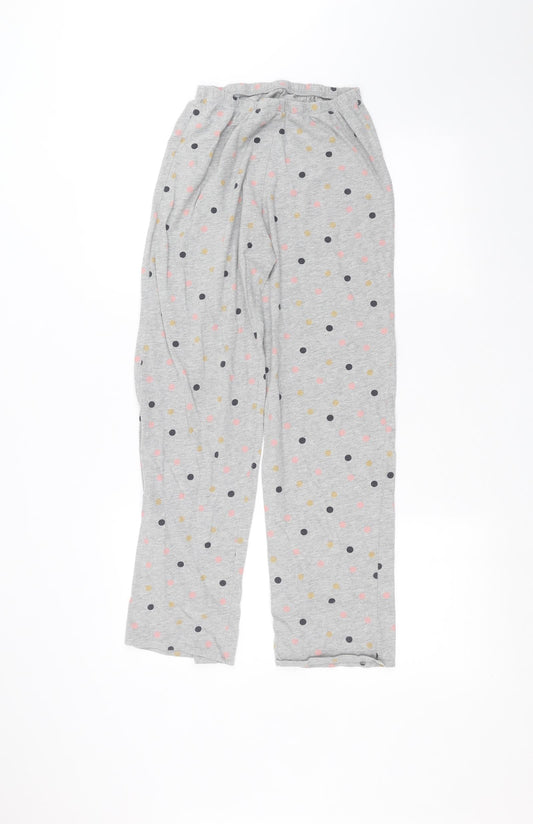 Marks and Spencer Womens Grey Polka Dot  Sweatpants Trousers Size S L25 in