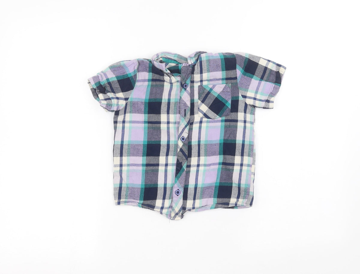 TU Boys Purple   Basic Button-Up Size 5-6 Years