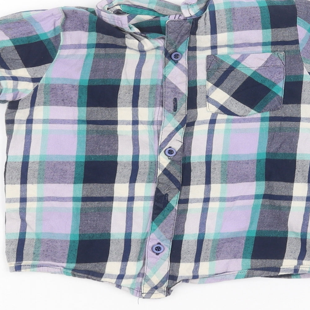 TU Boys Purple   Basic Button-Up Size 5-6 Years