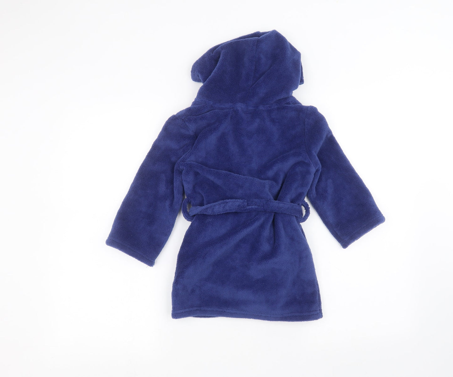 Preworn Boys Blue Solid   Robe Size 2-3 Years