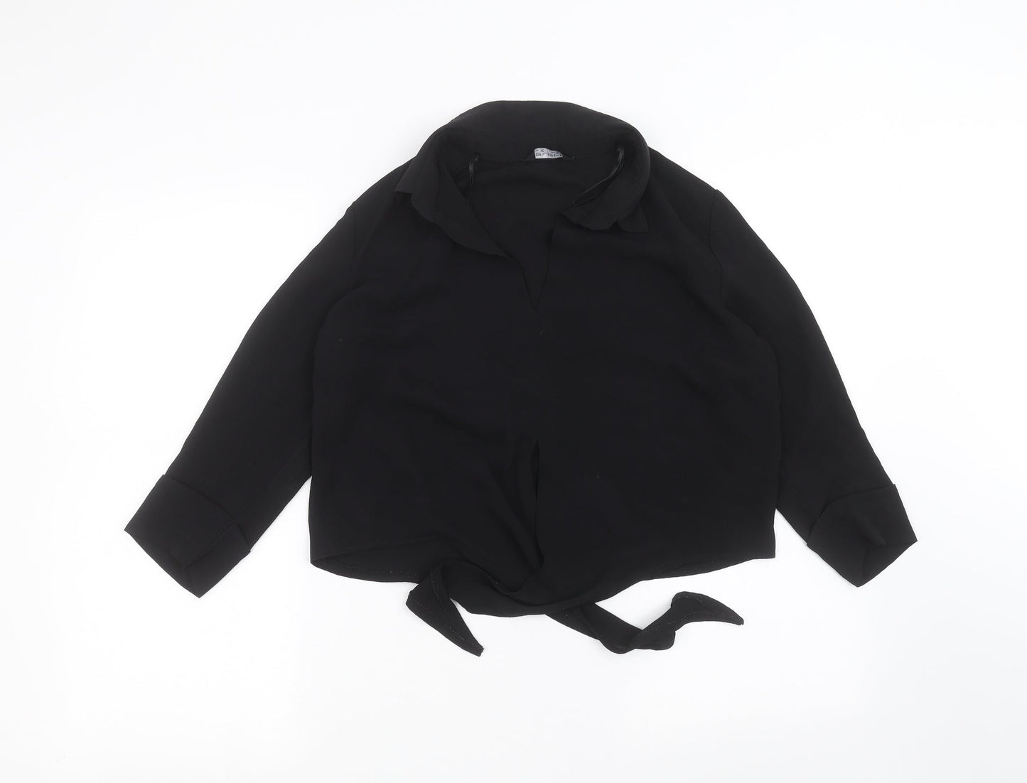 Select Womens Black   Basic T-Shirt Size 10