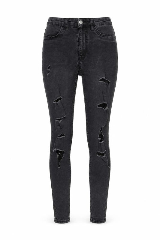 H&M Womens Black   Skinny Jeans Size 8 L28 in