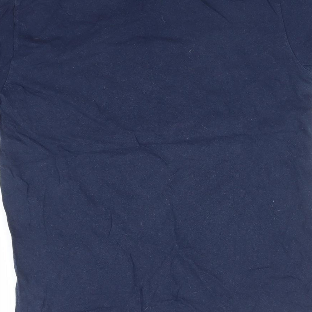 Gildan Mens Blue    T-Shirt Size S
