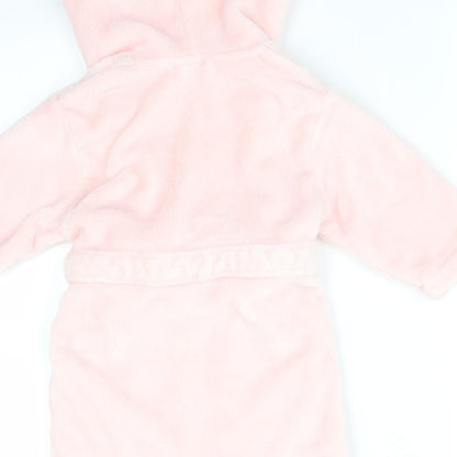 MY1STYEARS Girls Pink Solid   Robe Size 6-9 Months