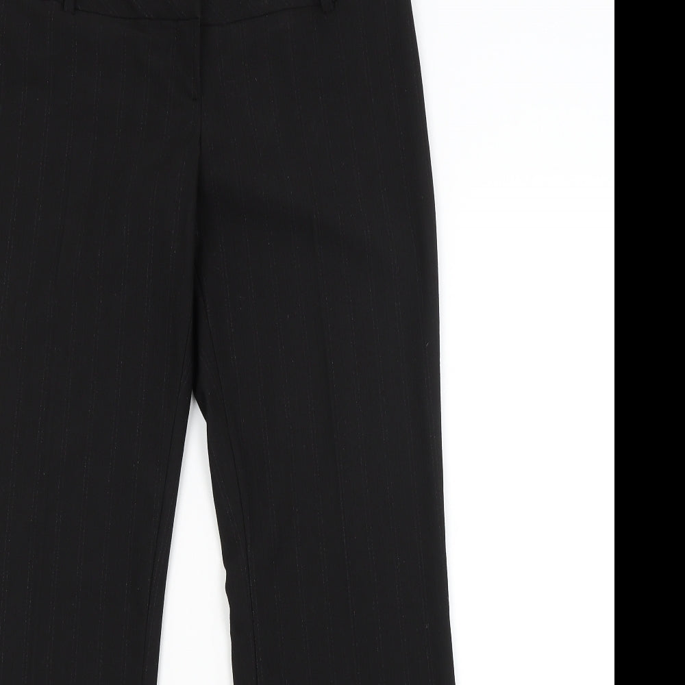 BAY Womens Black Striped  Trousers  Size 12 L30 in