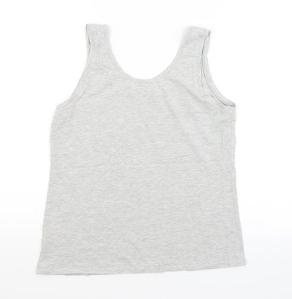 Preworn Womens Grey   Basic Tank Size 12