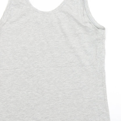 Preworn Womens Grey   Basic Tank Size 12