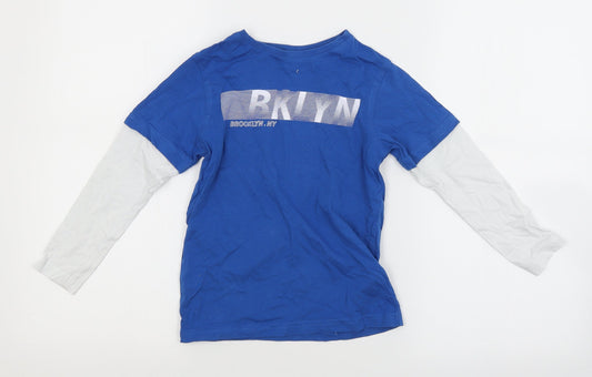 George Boys Blue   Basic T-Shirt Size 5-6 Years