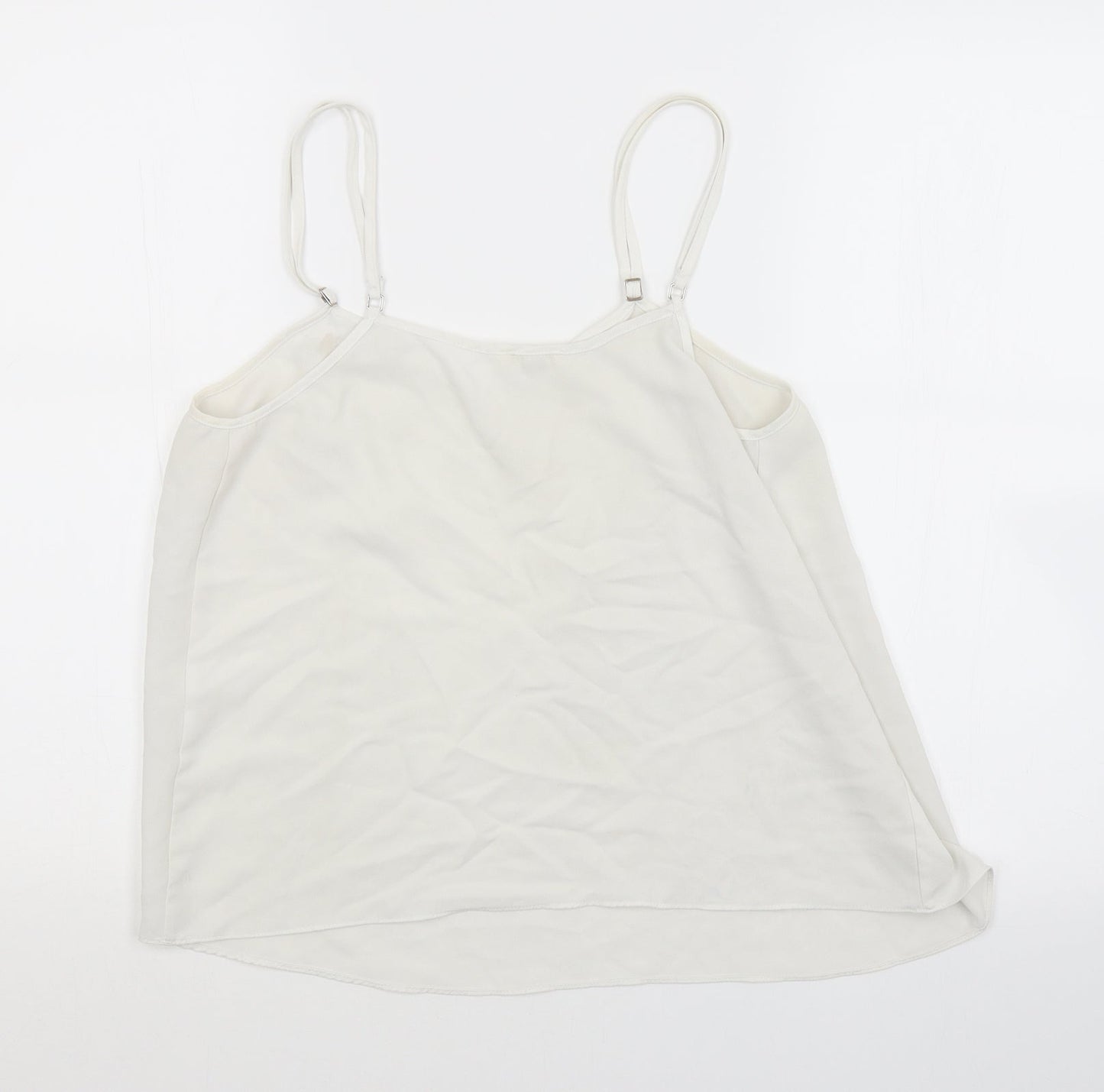 River Island Womens White   Basic Tank Size 10