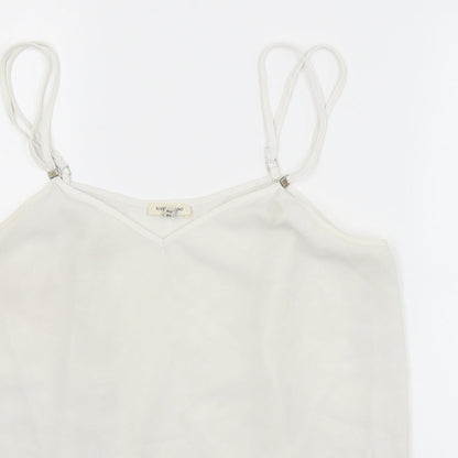 River Island Womens White   Basic Tank Size 10