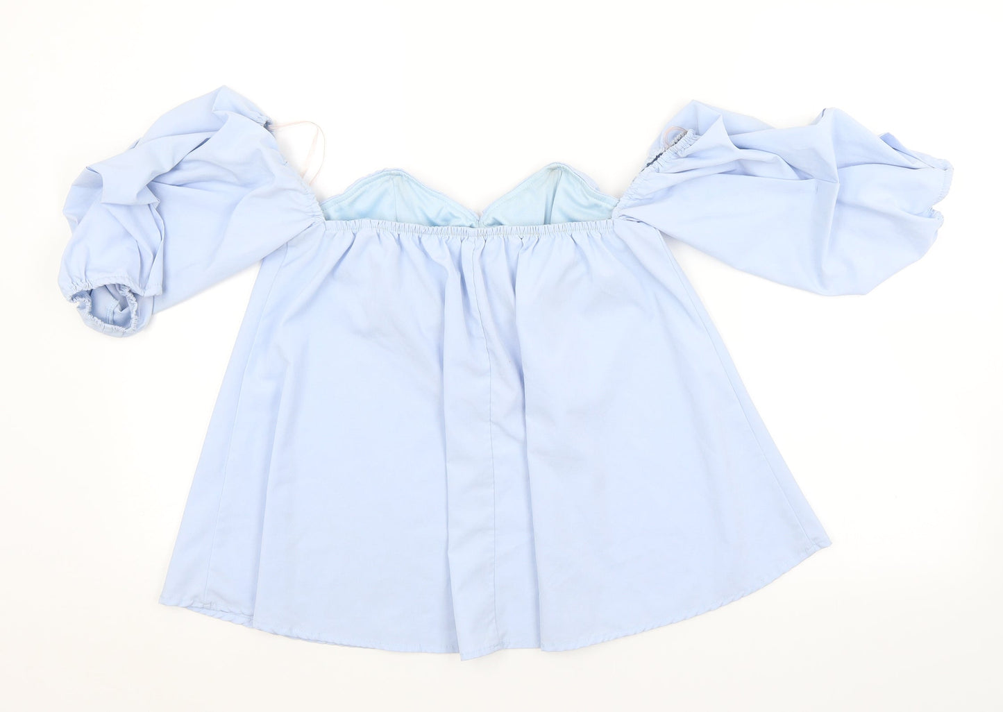 CHERRY KOKO Womens Blue   Basic Blouse Size L