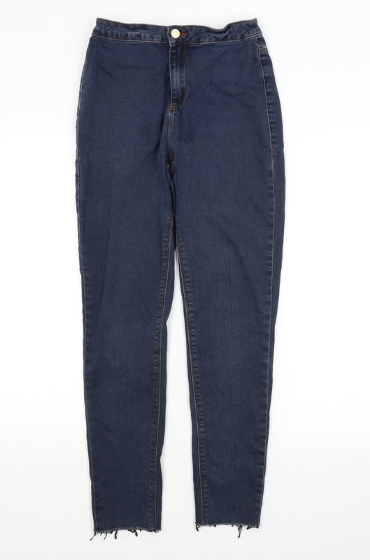 Missguided Womens Blue   Snow Pants Trousers Size 10 L27 in