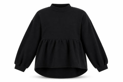 In the Style Womens Black   Pullover Sweatshirt Size 10