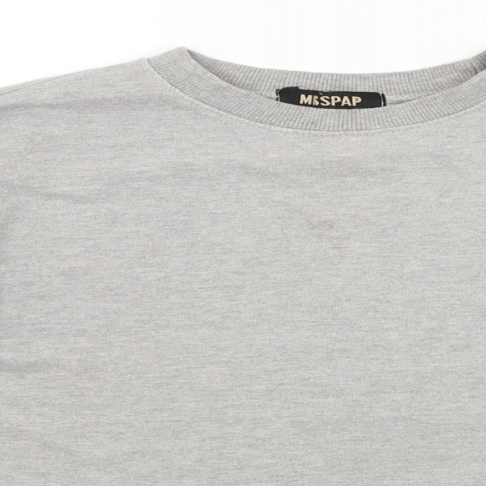 Misspap Womens Grey   Pullover Sweatshirt Size 8