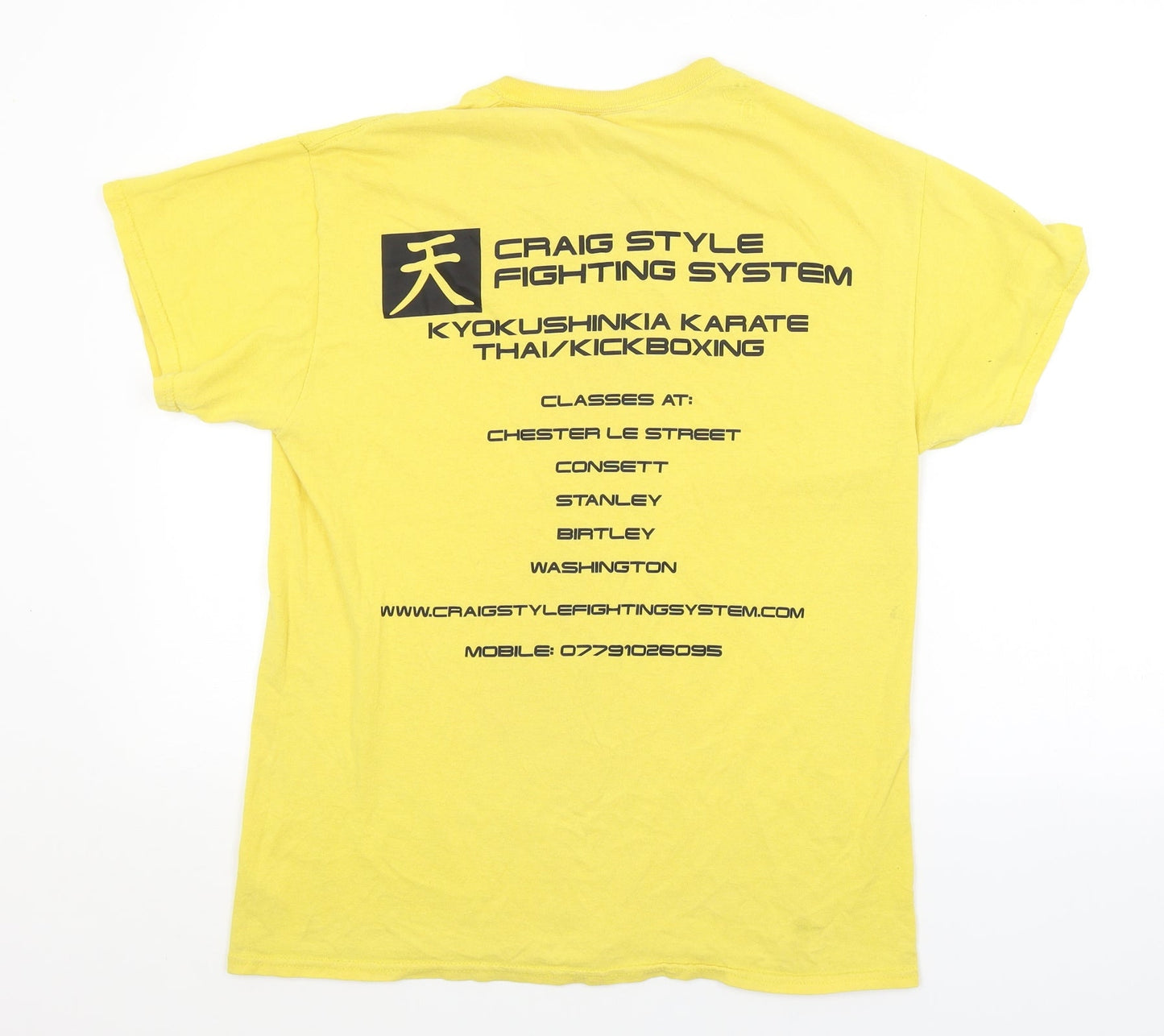 Preworn Mens Yellow    T-Shirt Size M