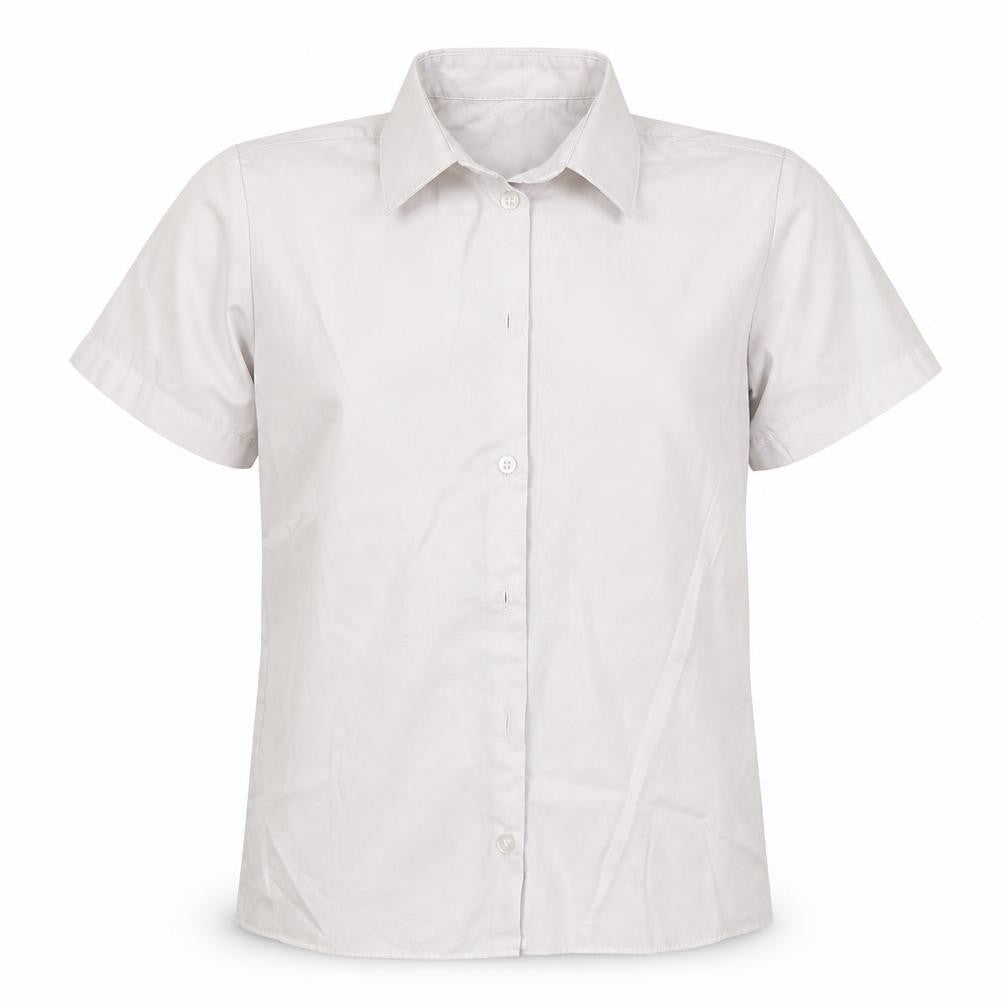 George Girls White   Basic Button-Up Size 9-10 Years