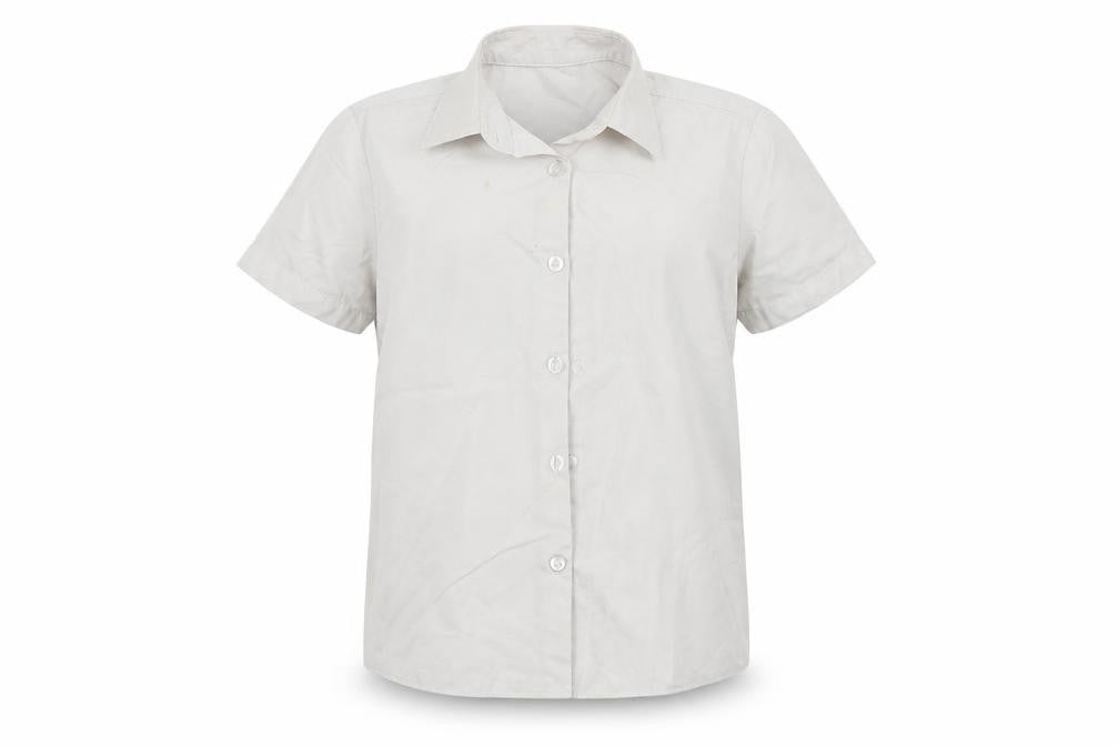 George Girls White   Basic Button-Up Size 6-7 Years