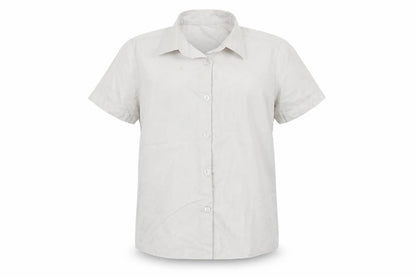 George Girls White   Basic Button-Up Size 6-7 Years