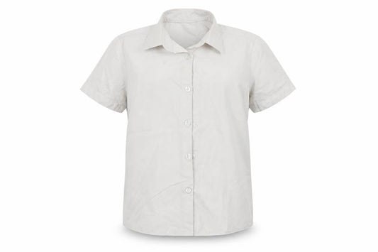 George Girls White   Basic Button-Up Size 6-7 Years