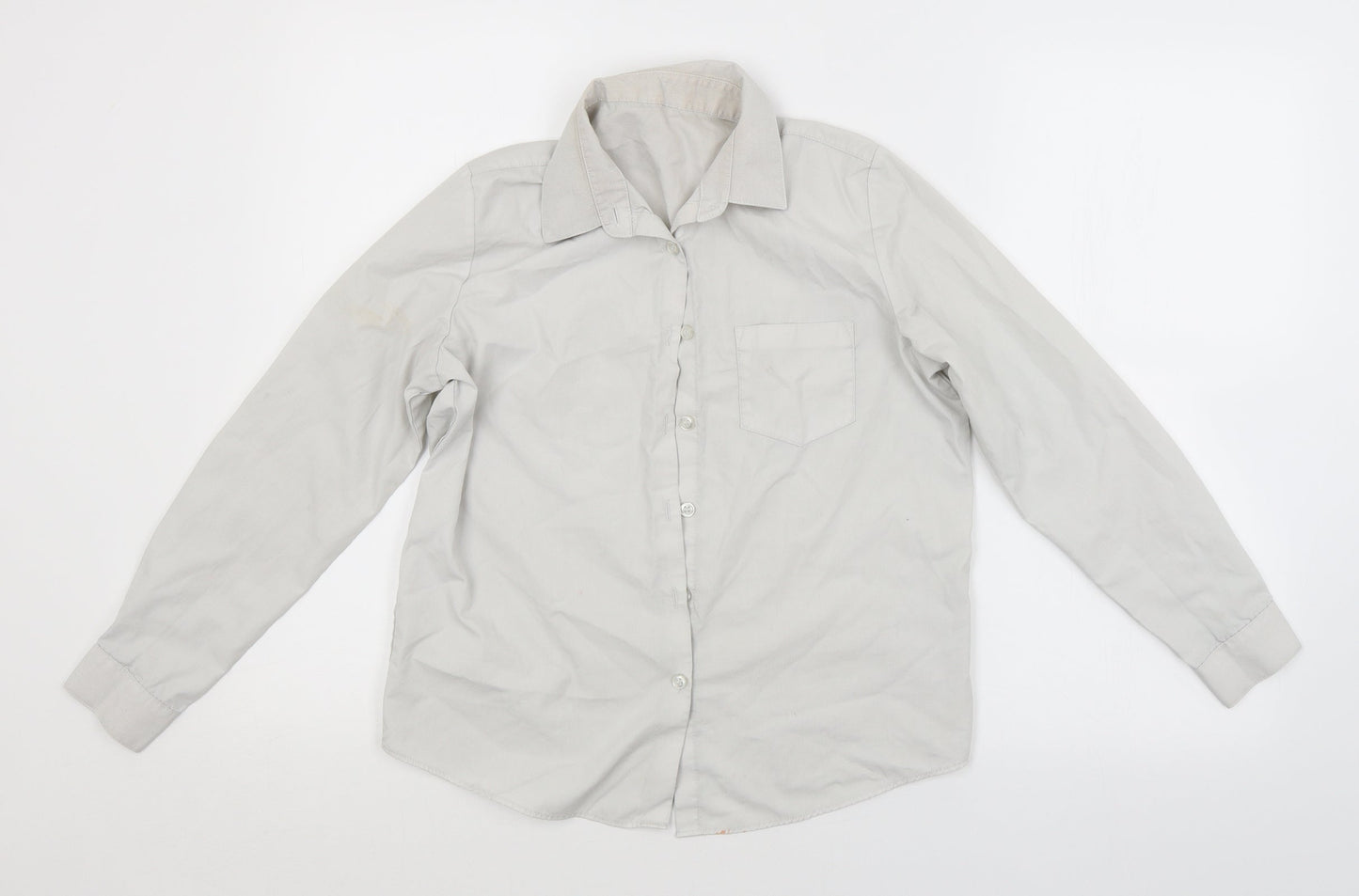 George Girls White   Basic Button-Up Size 11-12 Years