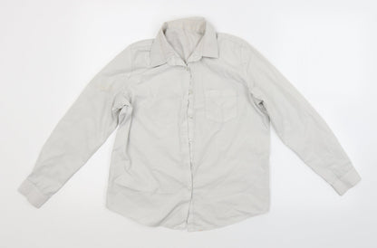 Preloved George Girls White   Basic Button-Up Size 11-12 Years - Front