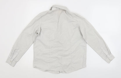 Preloved George Girls White   Basic Button-Up Size 11-12 Years - Back