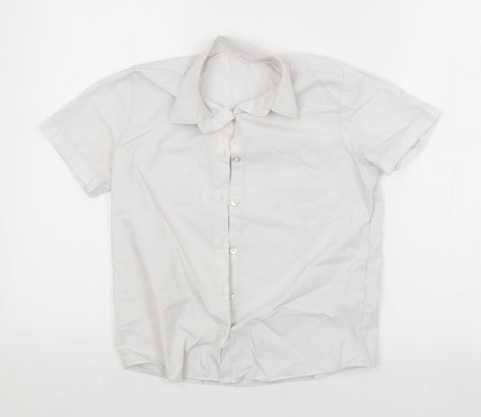 George Girls White   Basic Button-Up Size 9-10 Years