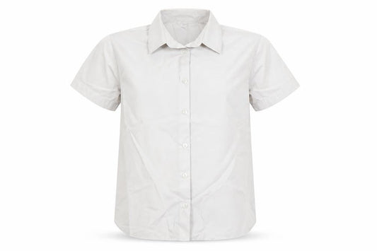 George Girls White   Basic Button-Up Size 9-10 Years