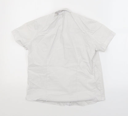 George Girls White   Basic Button-Up Size 9-10 Years