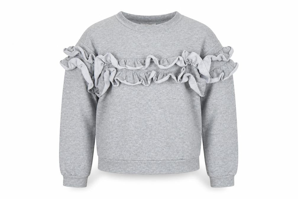 Yoyo s Girls Grey   Pullover Sweatshirt Size 6 Years