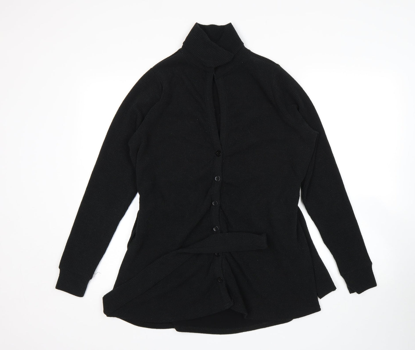 In the Style Womens Black   Cardigan Jumper Size 12