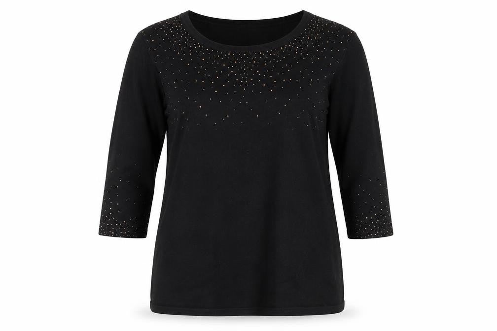Anna Rose Womens Black   Pullover Jumper Size L