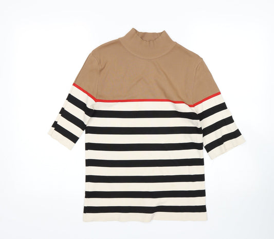 NEXT Womens Multicoloured Striped  Pullover Jumper Size 10